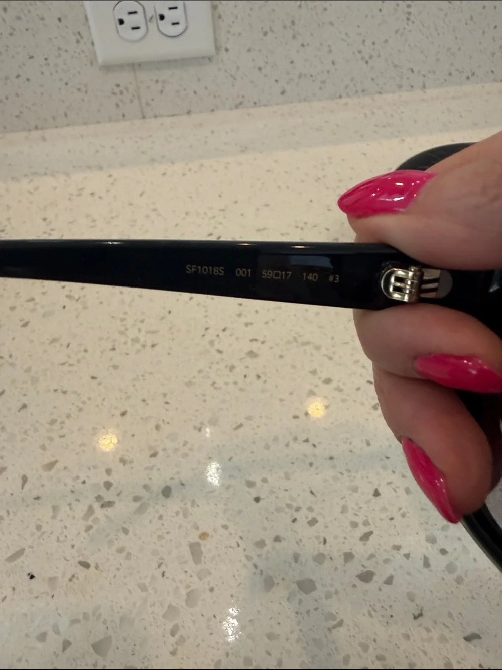 Salvatore Ferragamo Classic Black Oversized Sunglasses, Full Set with Hard Case